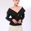 Wide Shoulder Blazer