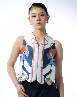Horse Printed Crop Top