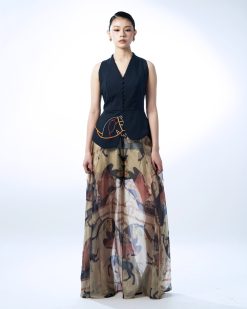 Horse Printed Flare Pants