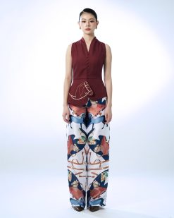 Horse Printed Straight Pants